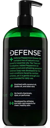 Defense Soap Jabón Corporal Peppermint Tea Tree 32 Oz
