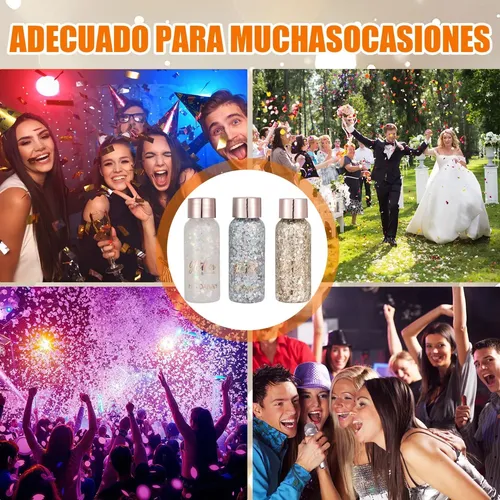 Face Glitters, Set De 3 Geles Con Hojuelas De Sirena