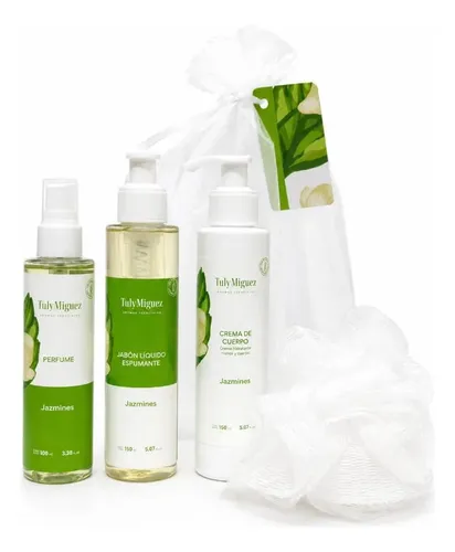 Regalo Kit Tuly Miguez Jabon Crema Perfume Cuerpo Jazmines