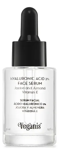 Veganis Serum Facial Ácido Hialurónico Antiedad Antiarrugas Tipo de piel Sensible
