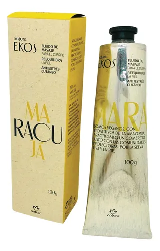 Crema Masajes Fluido Antiestres Cutaneo Natura Ekos Maracuya
