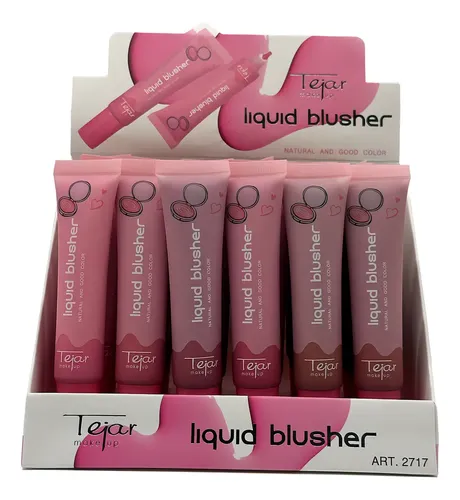 Rubor Tejar Liquid Blusher líquido tono rosa – Pack de 12 unidades