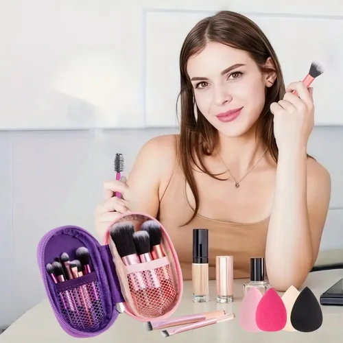 Juego De 15 Cepillos De Maquillaje