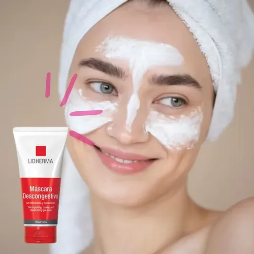 Mascara Descongestiva Refrescante Humectante Lidherma 150g Tipo de piel Todo tipo