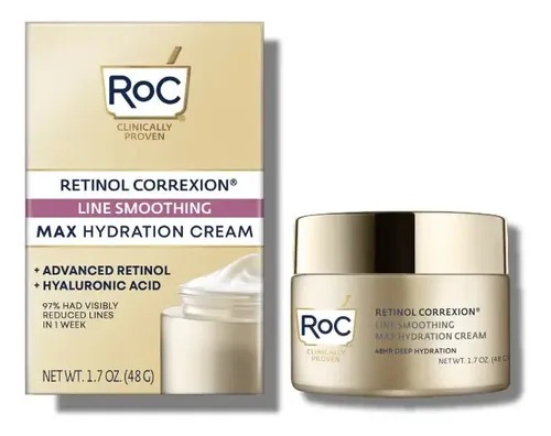 Roc |line Smoothing Max Hydrating Cream-retinol En Crema 48g Momento De Aplicación Día/noche Tipo De Piel Todo Tipo De Piel