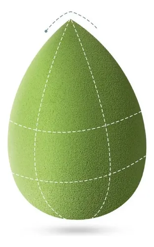 Esponja Blender Maquillaje Daikon Látex Free Doble Textura Ovalada