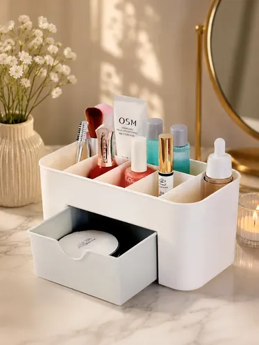 Organizador Maquillaje Cajon Mesa Manicuria Cosmetica