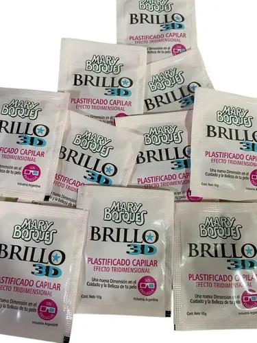 Plastificado Capilar Brillo 3d Mary Bosques Caja 36 Sobres