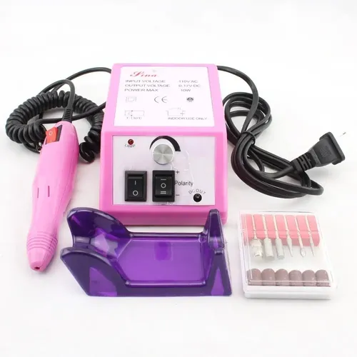Torno Electrico De Uso Profesional Manicuria Pedicuria Limas Lijas Kit Fresas Nuevo Lina Uñas Esculpidas O Gelificadas