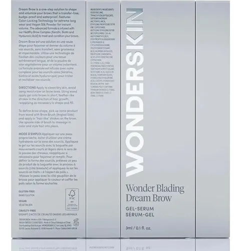 Gel Para Cejas Duradero Y A Prueba De Agua Wonderskin