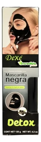 Mascarilla facial para piel normal Dexe Mascarillas Black Mask 120g y 120mL