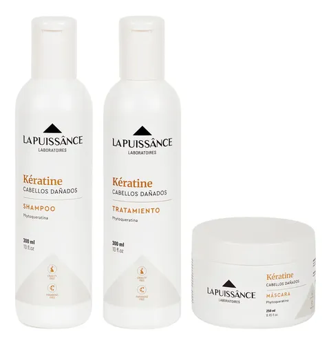 La Puissance Keratina Shampoo Acondicionador Máscara Local