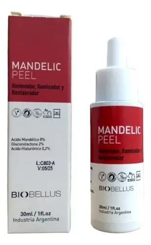 Mandelic Peel Renovación Celular Biobellus 30ml Ácido Mandélico