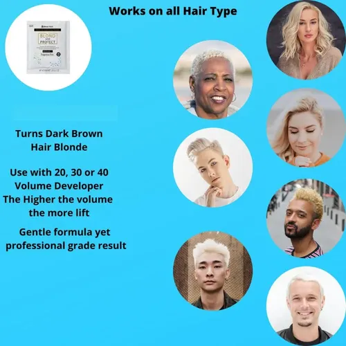 Kit De Decoloración Blond Forte 8+ Con Revelador 20 Vol