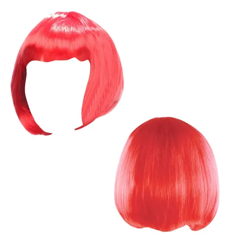 5 Peluca Corta Lacia Colores Cosplay Disfraz Fiesta Colorido