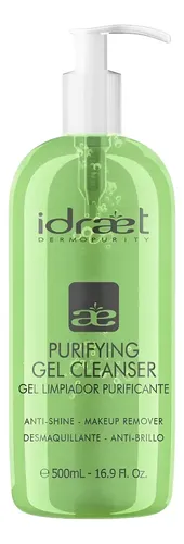 Gel Limpiador Facial Purificante Piel Grasa 500ml Idraet