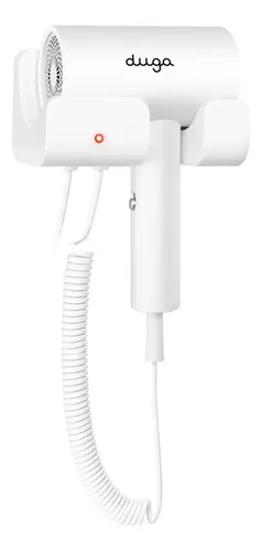 Secador de Cabello Pared Duga D15 1800W Blanco Hotelero