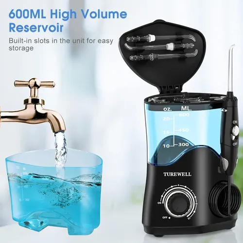 Hidropulsor Dental Turewell Fc162 De 600 Ml Con 10 Niveles D