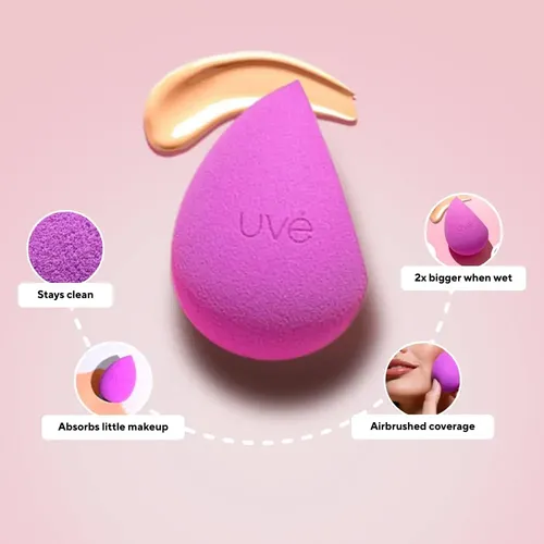 Esponja Maquillaje Color Beige Blender Vegana Y Suave
