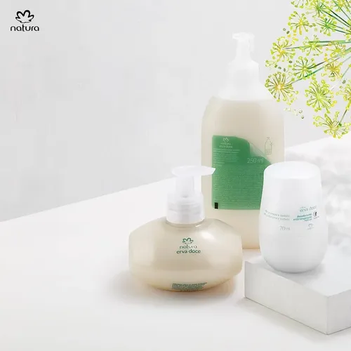 Jabon Para Manos  Erva Doce 250 Ml + Repuesto Natura