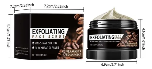 Cy Exfoliante Facial De Café Para Eliminar Puntos Negros Y