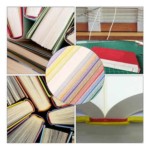 Diadema Tipo Libro Con Cinta De Polialgodón, 14 Unidades, Co Color Mixto Rayados