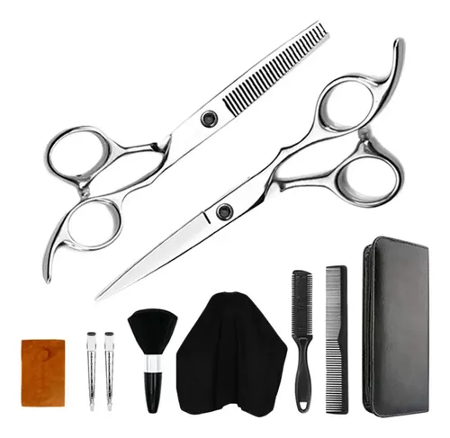 Set Tijeras Profesionales Para Cortar Y Entresacar Cabello