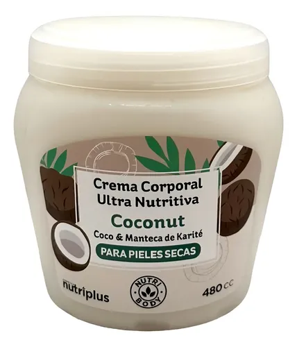 Crema Corporal Nutritiva Coconut Coco & Karite Nutriplus Fragancia Coco karité