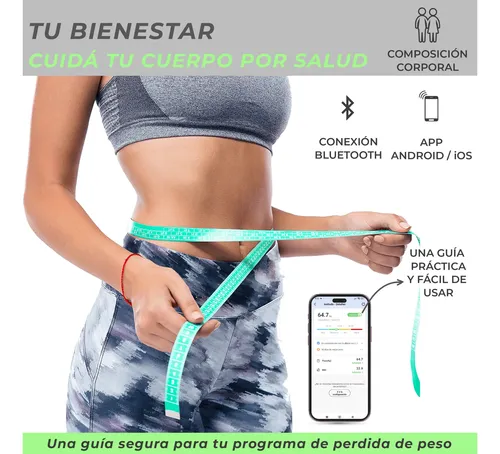 Balanza Digital Baño Inteligente Bluetooth Personal Corporal