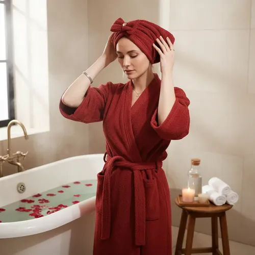 Cofia Turbante Gorro Moño Baño Toalla 100% Algodon Modenna