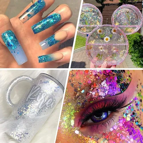 32 Colores Glitter Lentejuelas Brillantes Para Decoración De