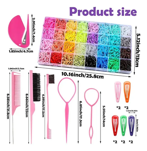Kit Peinados Para Niñas Con 32 Accesorios Para El Cabello