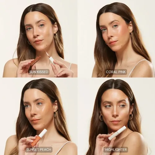 Holista Skincare Makeup Set X4 (bronzer Rubor Iluminador) Setx4