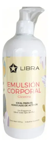 Emulsión Corporal Glicerina Base Neutra Libra 500g