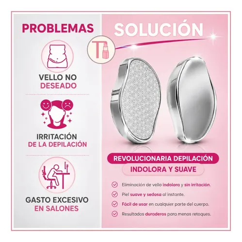 Depilador Jabón Exfoliante Piedra Nano Tecnología Cuerpo Vip