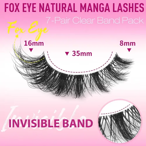 Pestañas Postizas Eydevro Fox Wispy D Curl 7 Pares