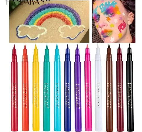 Set De Delineadores Líquidos Mate 12 Colores Bestland