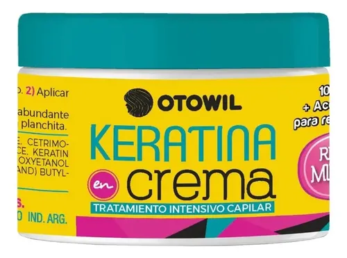 Otowil Keratina Crema Máscara Antifrizz Nutritiva X 250g