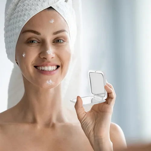 Espejo De Mano Plegable Para Mujer, Portátil, Para Exterior