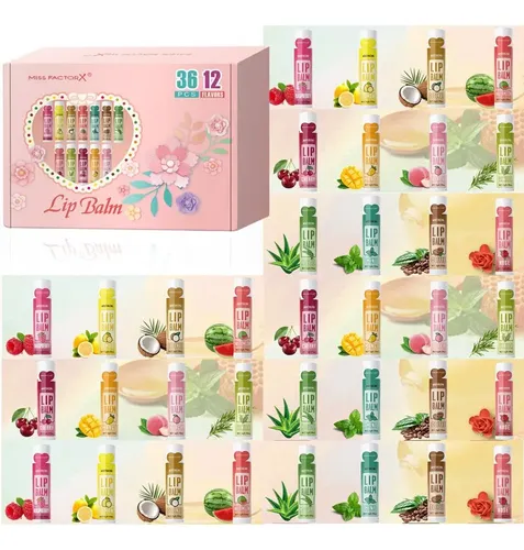 /ff Set Y Caja De Bálsamo Labial De 3.6 Unidades, Key Lip/ C
