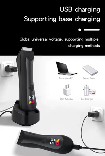 Corta Pelo Corporal Water Proof 5000rpm Con Linterna Daling