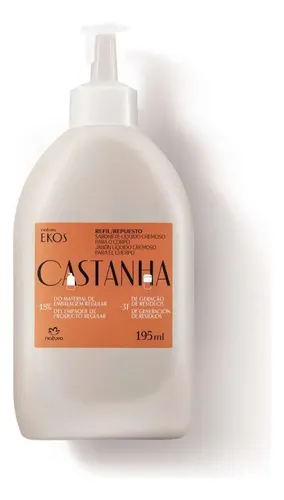 Natura Ekos Castaña Repuesto Jabon Corporal 195ml
