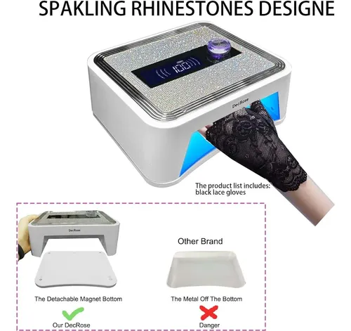 Lámpara De Uñas Led Uv Inalámbrica Decrose 120w