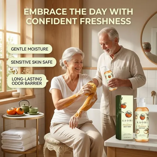 Deodorizing Persimmon Body Wash For Old People Smell, 1pcs