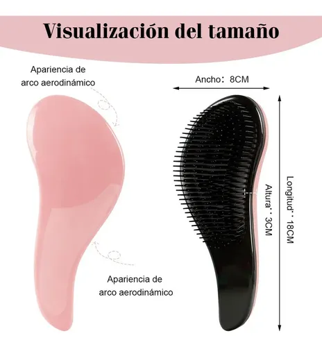 5pcs Peine For Cabello Cepillo For Desenredar Antifrizz Y