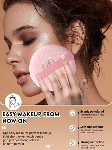 Set 37 Brochas Y Esponjas Para Maquillaje Completo Rosa