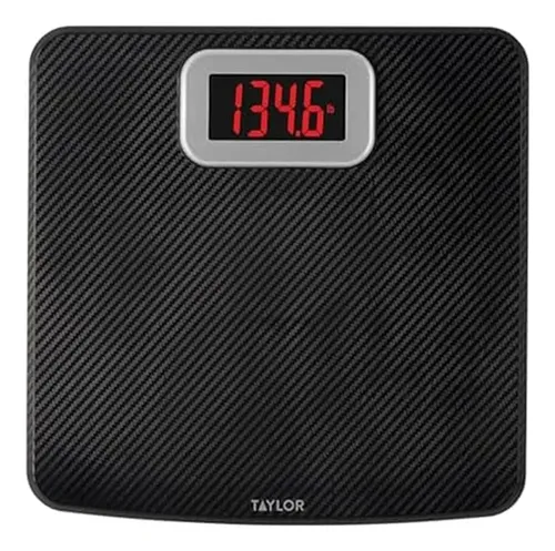 Báscula De Baño Taylor Digital Con Capacidad Para 400 Libras Negro