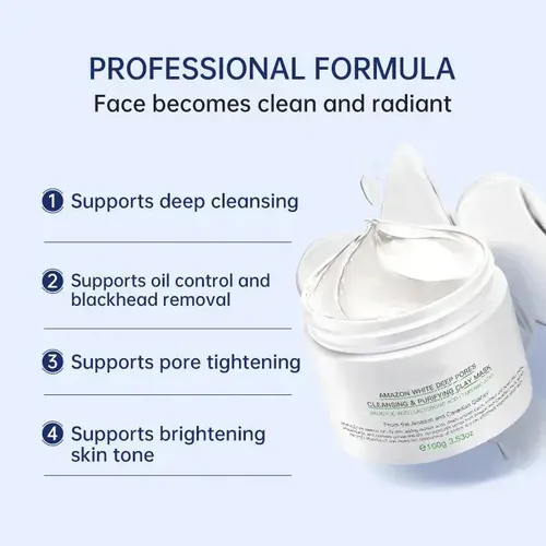 Lm Mascarilla Limpiadora De Arcilla, Limpieza Suave,