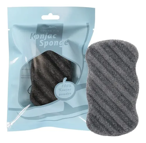 Suave Esponja De Carbón De Bambú