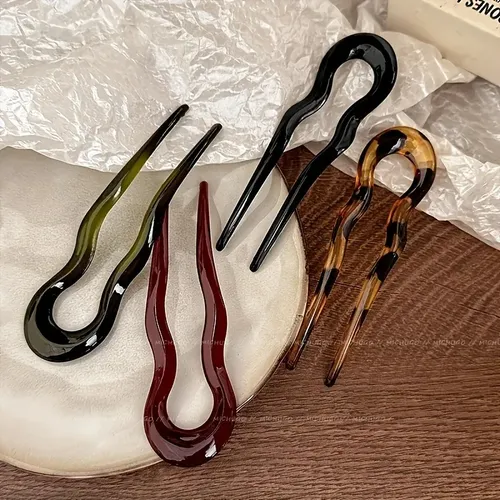 Set 4 Horquillas En U Para Peinados Y Recogidos Uxingfajia